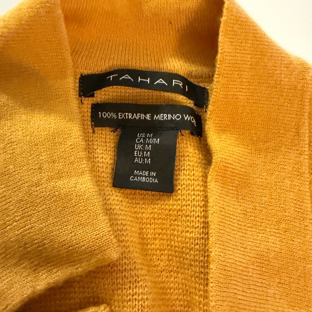 Tahari Golden Merino Wool Knitwear
